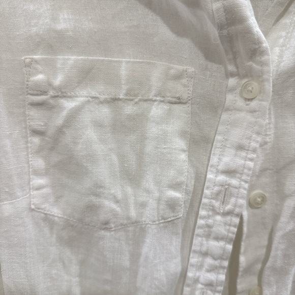 Talbots Women's Cream Button-Down Shirt - Picture 2 of 3